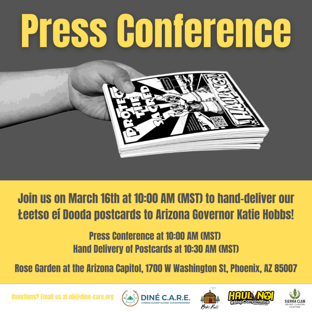 Press Conference Next Week: Indigenous Groups Delivering Postcards to AZ Governor